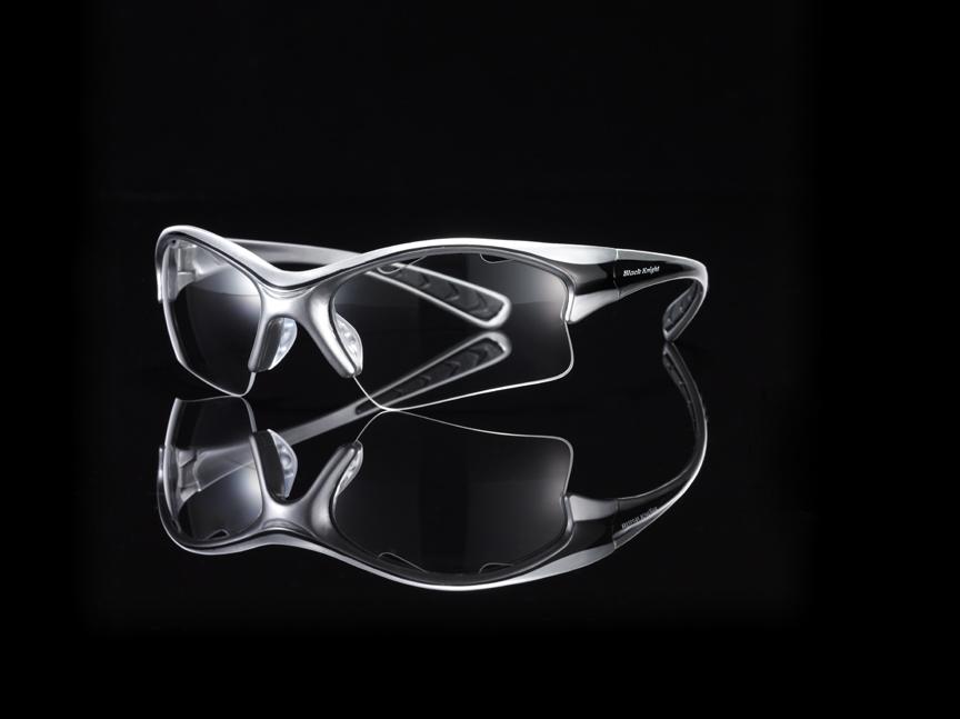 Black Knight Stiletto Regular Size Eyeguards AC-620 Eyeguards Black knight Silver/Black