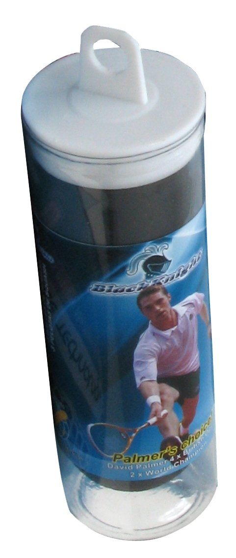 Black Knight Tru-Bounce Double-Yellow Squash Ball Pack of 3 Squash Balls Black knight