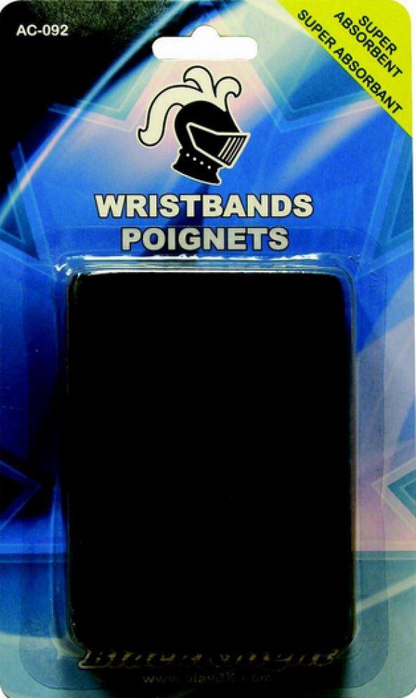Black Knight Wristband pack of 2 white or black no logo AC-092 Wristbands, Headbands Black knight