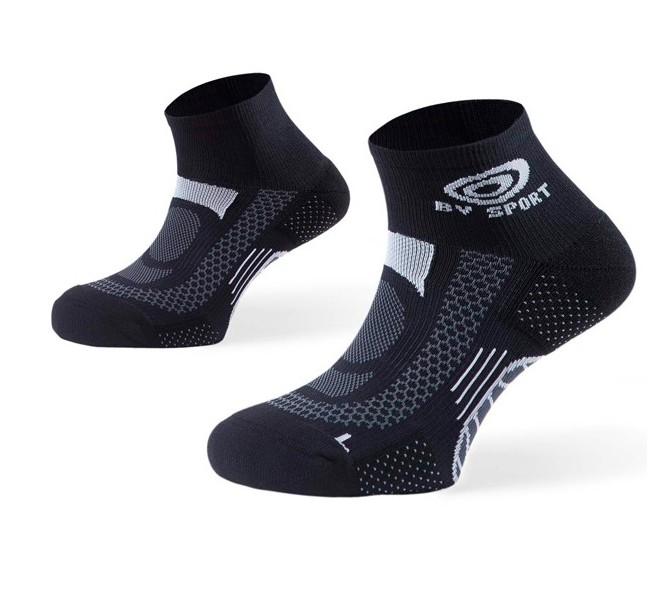 BV Sport SCR one Running 1/4 cut socks Socks BV Sport Black Medium (9-11) 