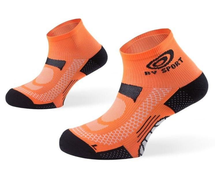 BV Sport SCR one Running 1/4 cut socks Socks BV Sport Orange Large (10-13) 