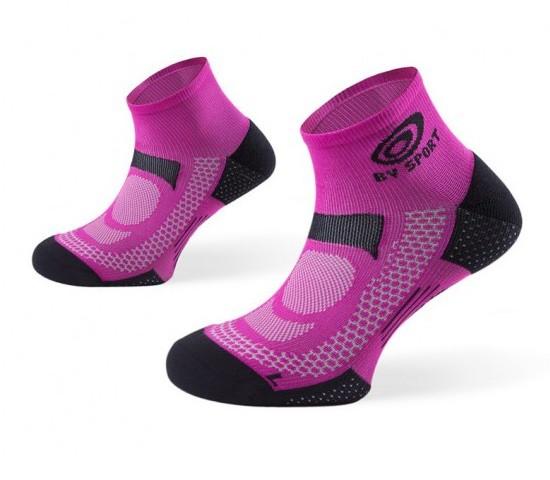 BV Sport SCR one Running 1/4 cut socks Socks BV Sport Pink Medium (9-11)