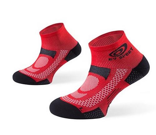 BV Sport SCR one Running 1/4 cut socks Socks BV Sport Red Large (10-13) 