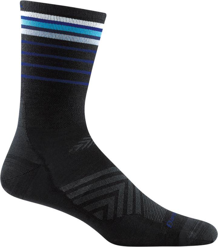 Darn Tough Micro Crew Sock Ultra-Lightweight no cushion RUN 1036 Socks Darn Tough Medium (8-10) Black