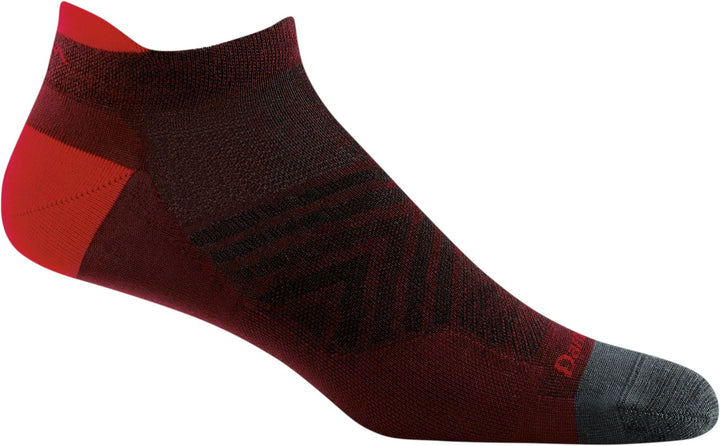 Darn Tough No Show Tab Sock Ultra-Lightweight with Cushion RUN 1039 Socks Darn Tough Medium (men 8-10) Burgundy
