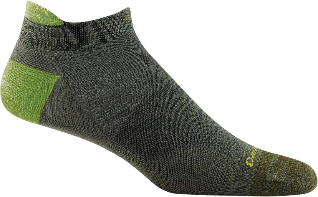 Darn Tough No Show Tab Sock Ultra-Lightweight with Cushion RUN 1039 Socks Darn Tough Medium (men 8-10) Green