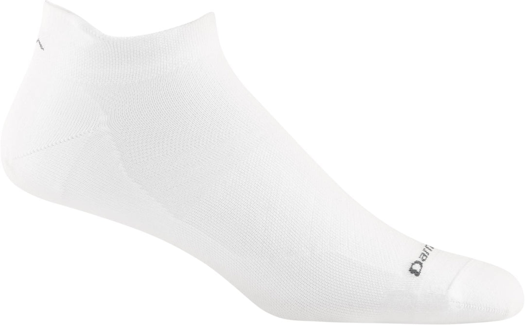 Darn Tough No Show Tab Sock Ultra-Lightweight with Cushion RUN 1039 Socks Darn Tough Medium (men 8-10) White