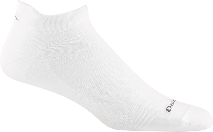 Darn Tough No Show Tab Sock Ultra-Lightweight with Cushion RUN 1039 Socks Darn Tough Medium (men 8-10) White