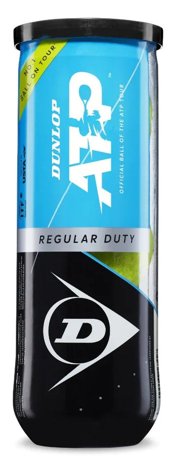 Dunlop ATP Regular Duty All Court Tennis Balls 3 Ball Can Tennis balls Dunlop
