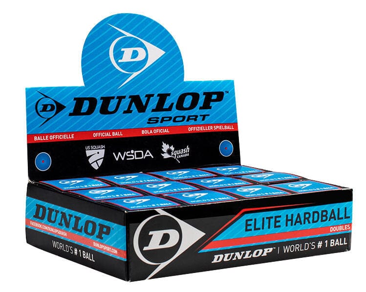 Dunlop Elite Doubles Squash Ball - box of 12 Squash Balls Dunlop