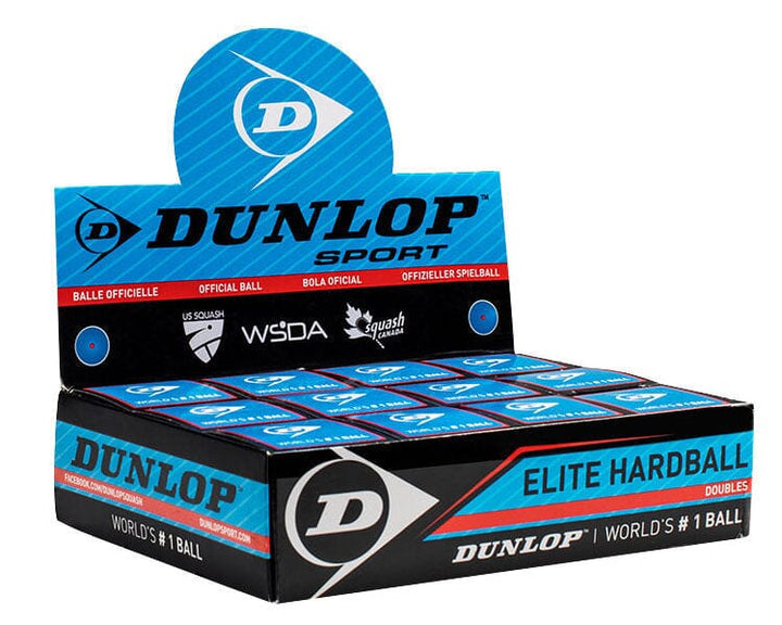 Dunlop Elite Doubles Squash Ball - box of 12 Squash Balls Dunlop