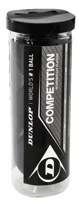 Dunlop Single - Yellow Competition Squash Ball - 3 pack Squash Balls Dunlop