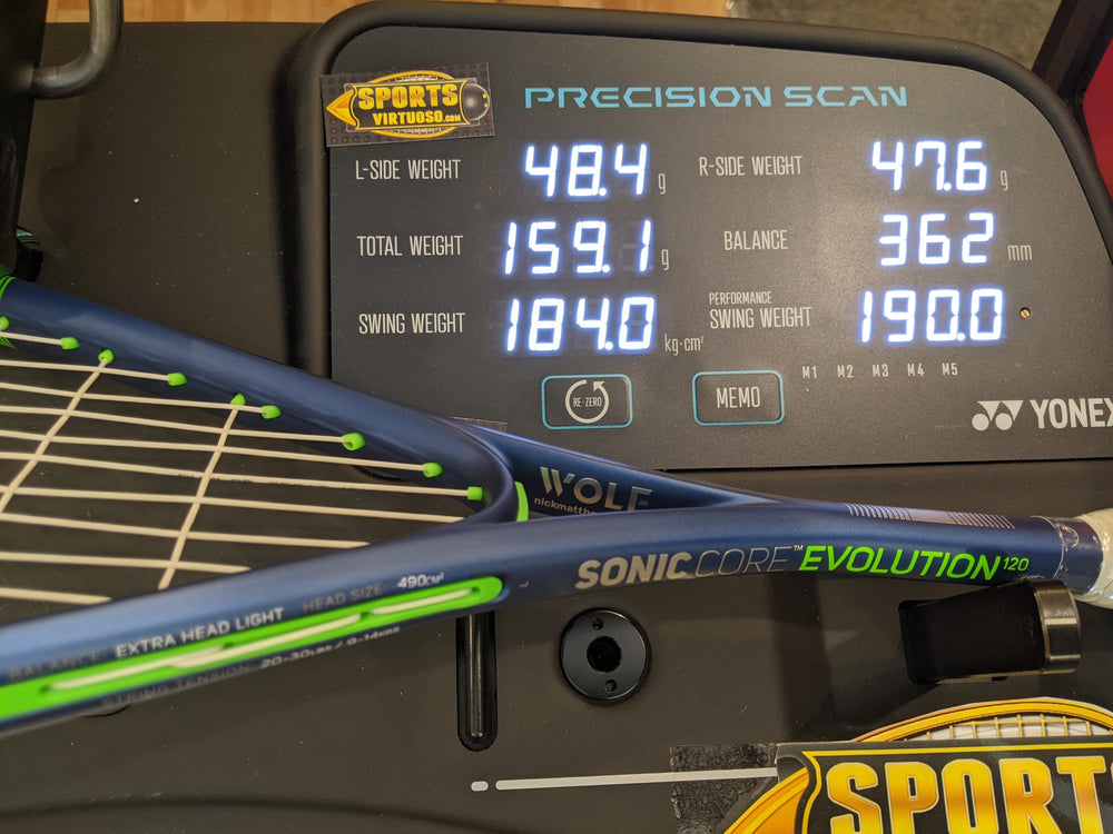 Dunlop Sonic Core Evolution 120 Squash Racquet Squash Racquets Dunlop
