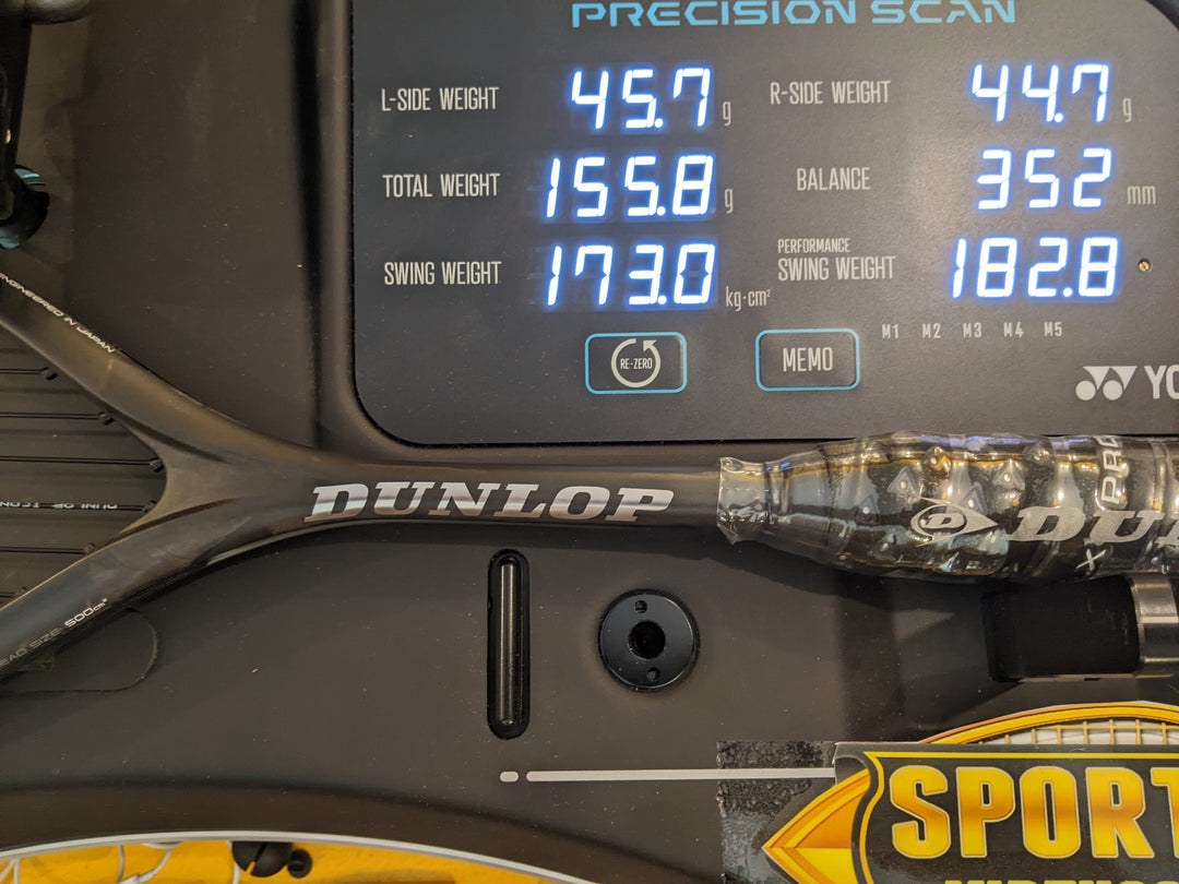 Dunlop Sonic Core Revelation 125 Black Squash Racquet Squash Racquets Dunlop