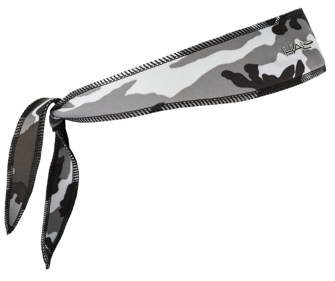 Halo I Headband Tie version Wristbands, Headbands Halo Camo Grey