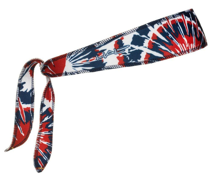 Halo I Headband Tie version Wristbands, Headbands Halo Red White Blue Tie Dye