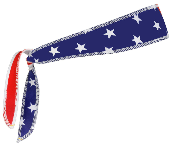 Halo I Headband Tie version Wristbands, Headbands Halo USA Flag