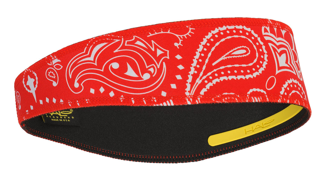 Halo II - pullover headband Wristbands, Headbands Halo Paisley Red