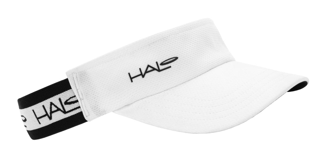 Halo Race Visor Wristbands, Headbands Halo White L 
