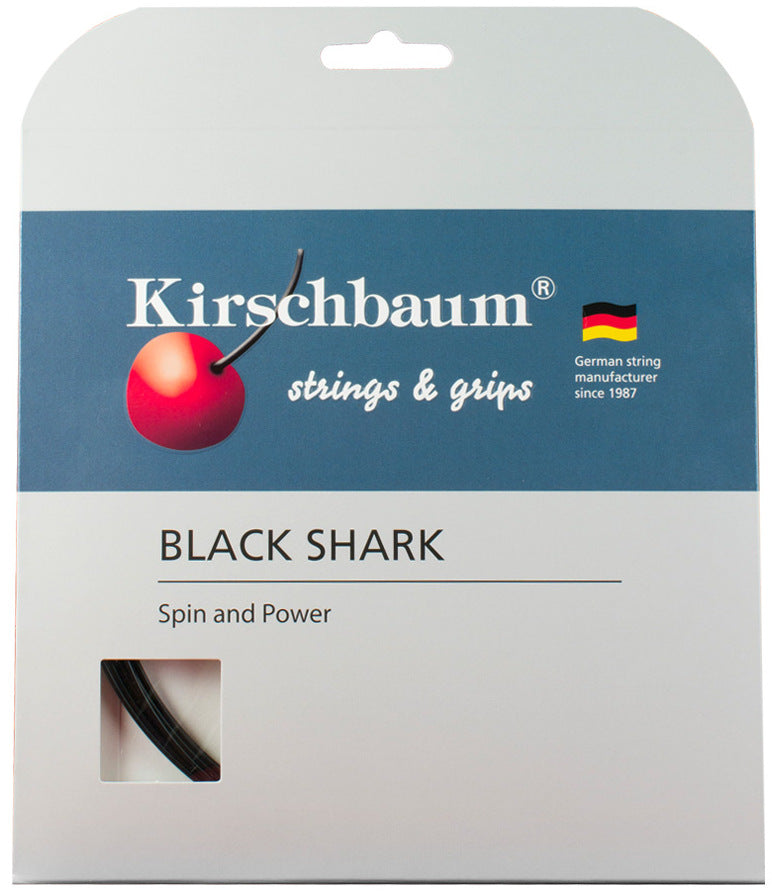 Kirschbaum Black Shark 125 17g Tennis 12M String Set Tennis Strings Kirschbaum