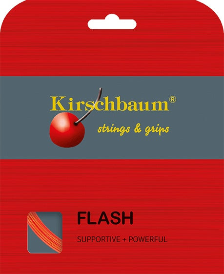 Kirschbaum Flash 125 17g Tennis 12M String Set Tennis Strings Kirschbaum Orange