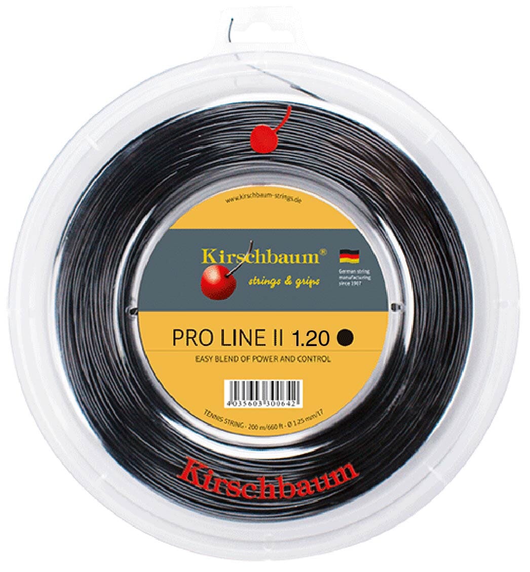 Kirschbaum Pro Line II 120 18g Tennis 200M String Reel Tennis Strings Kirschbaum
