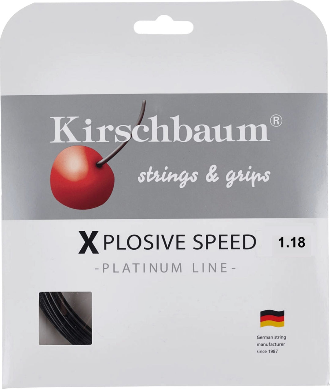 Kirschbaum Xplosive Speed 118 18g Tennis 12M String Set Tennis Strings Kirschbaum