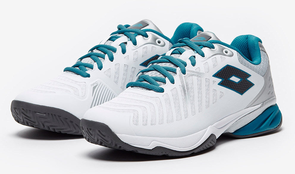 Lotto Space 400 ALR Men's All Court Tennis Shoes White-Blue Men's Tennis Shoes Lotto