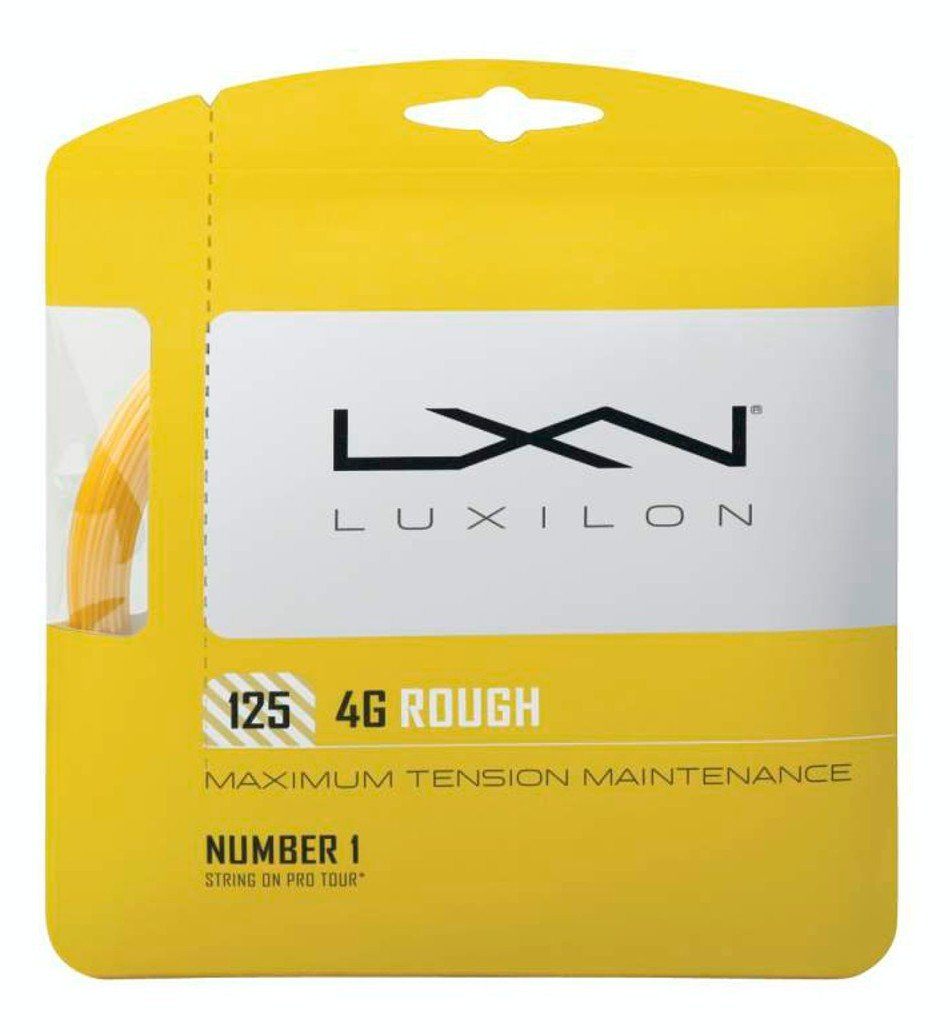 Luxilon 4G Rough 16Lg Gold Tennis 12M String Set Tennis Strings Luxilon