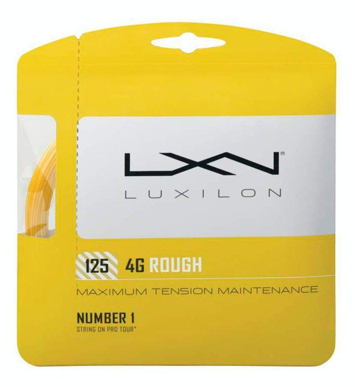 Luxilon 4G Rough 16Lg Gold Tennis 12M String Set Tennis Strings Luxilon