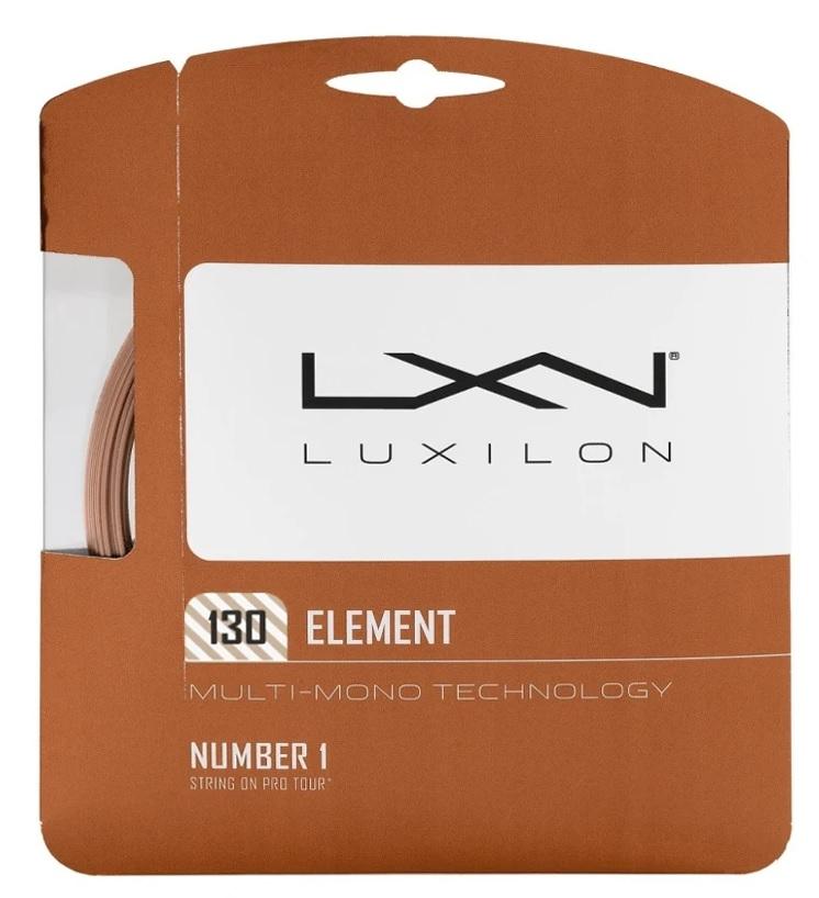 Luxilon Element 130 Brown Tennis 12M String Set Tennis Strings Luxilon