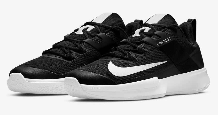 Nike Court Vapor Lite HC Tennis Men's Shoes DC3432-008 Black/White Men's Tennis Shoes Nike