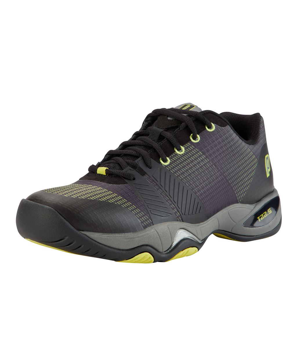 Prince T22.5 Men's Tennis Shoes Black/Yellow Men's Tennis Shoes Prince