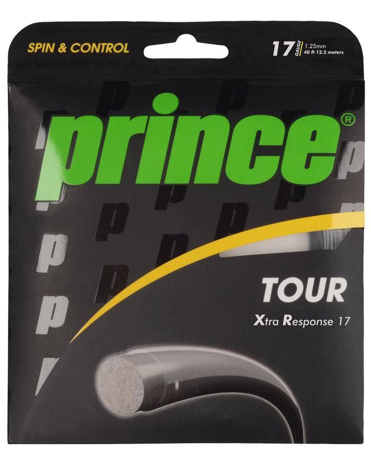 Prince Tour XR Xtra Response 17g Silver Tennis 12M String Set Tennis Strings Prince