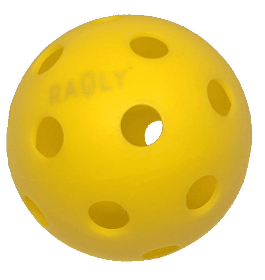 RAQLY Pickleball Indoor Ball Pickleball Balls RAQLY Yellow One ball