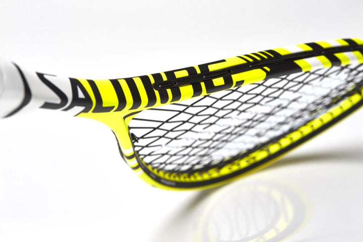 Salming Forza Pro Aero Vectran Squash Racquet - Yellow/Black/White Squash Racquets Salming