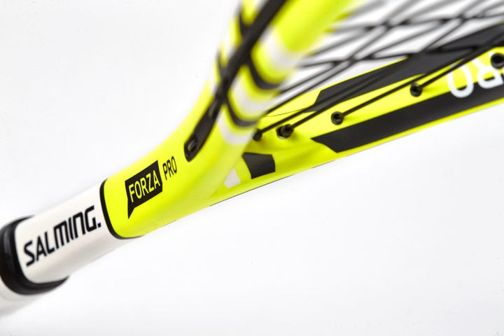 Salming Forza Pro Aero Vectran Squash Racquet - Yellow/Black/White Squash Racquets Salming