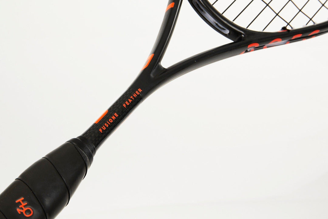 Salming Fusione Feather Black/Orange Squash Racquet Squash Racquets Salming