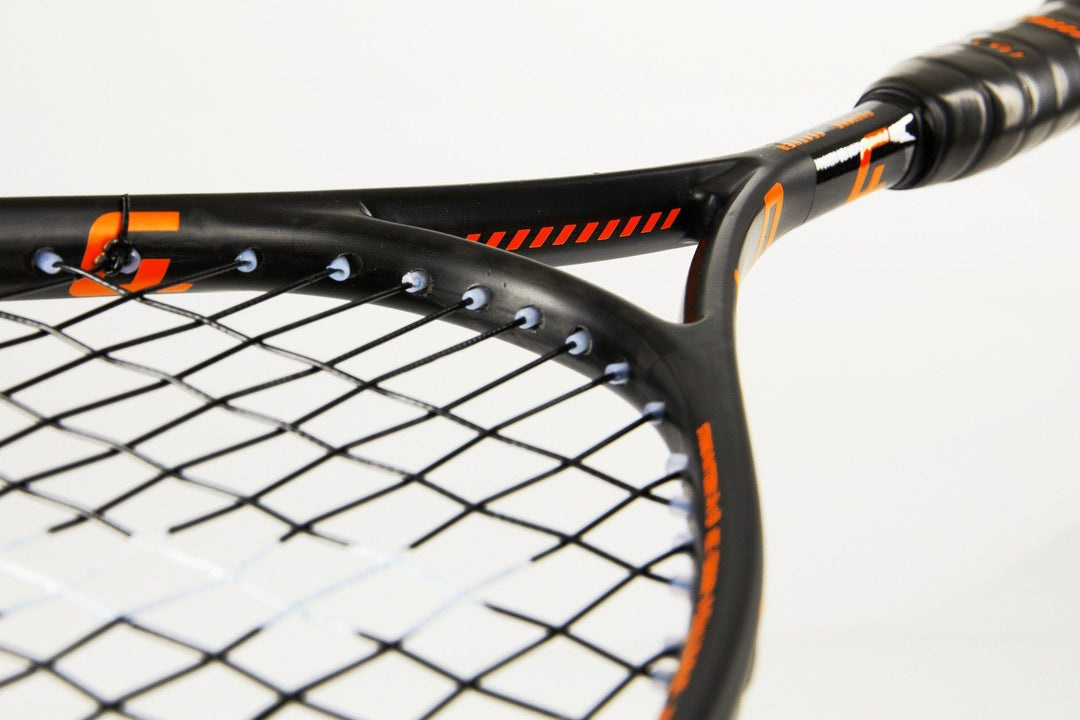 Salming Fusione Feather Black/Orange Squash Racquet Squash Racquets Salming