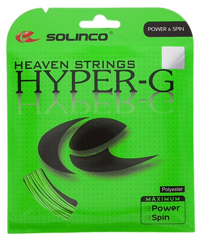 Solinco Hyper G 17g Green Tennis 12M String Set Tennis Strings Solinco