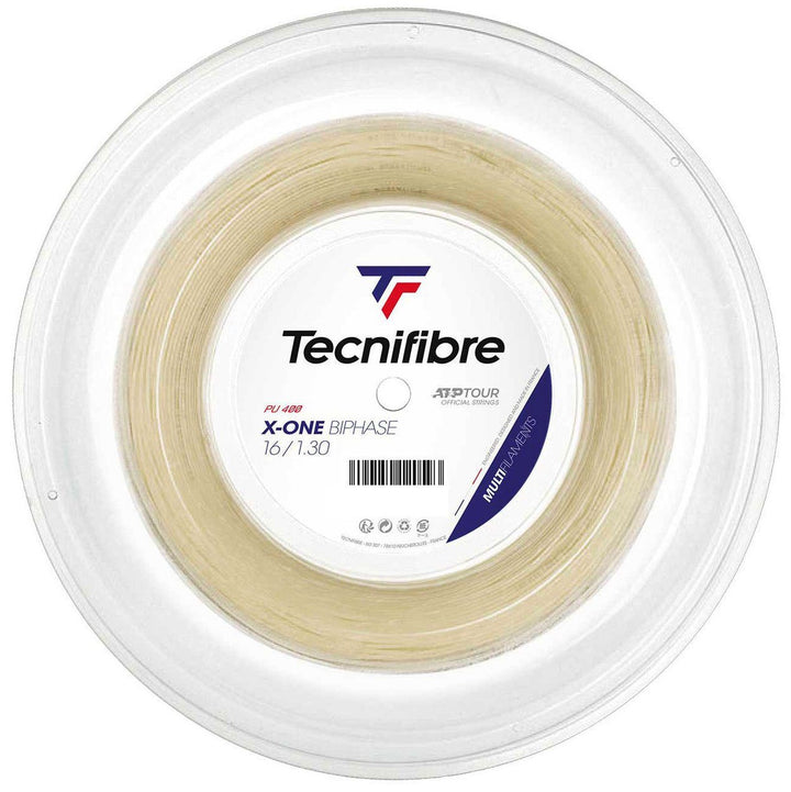 Tecnifibre X-One Biphase 16g Tennis 200M String Reel Tennis Strings Tecnifibre