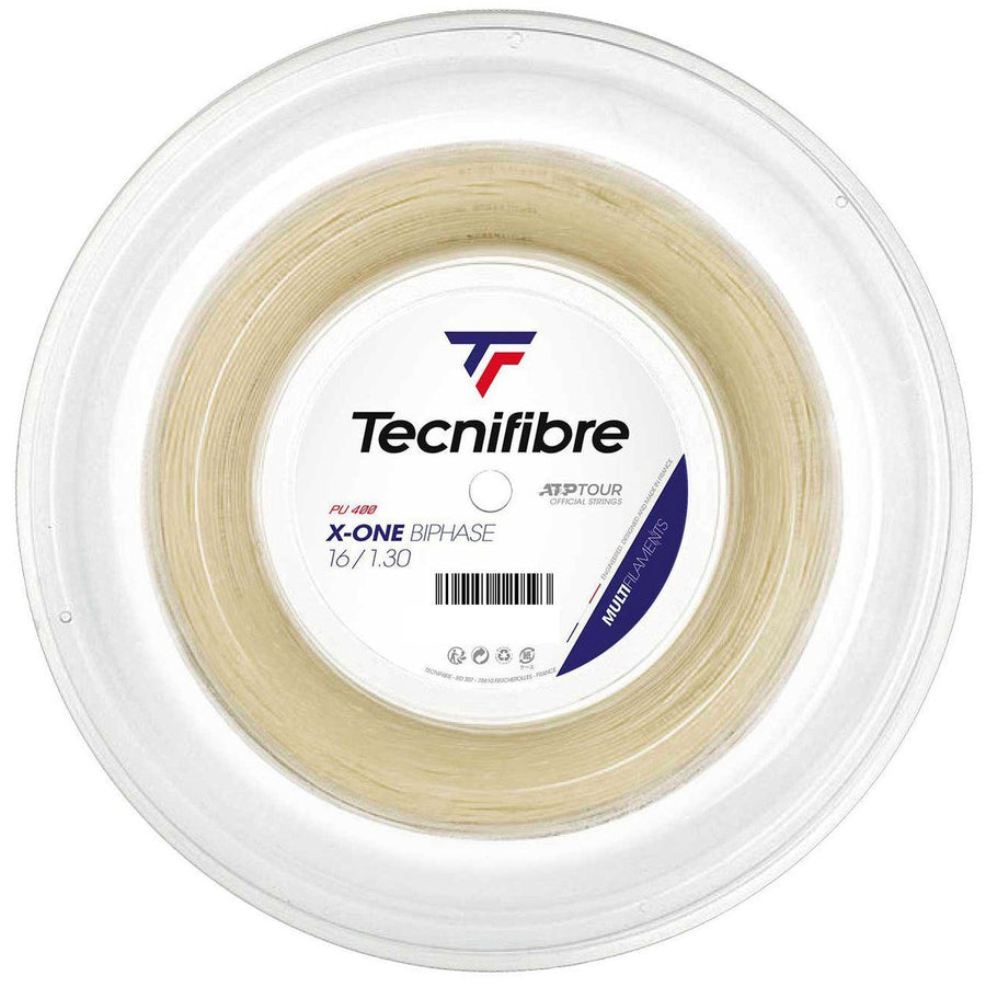 Tecnifibre X-One Biphase 16g Tennis 200M String Reel Tennis Strings Tecnifibre