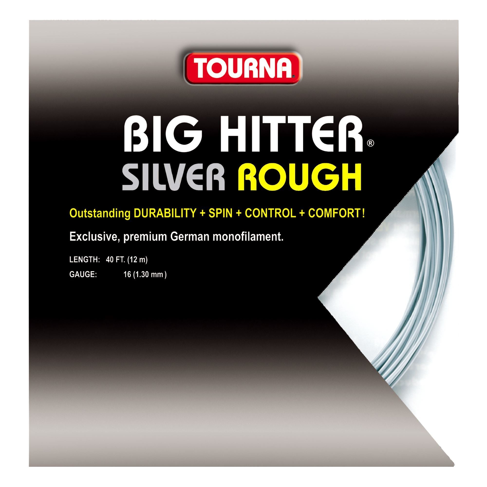 Tourna Big Hitter Silver Rough 16g Tennis 12M String Set – Sports Virtuoso