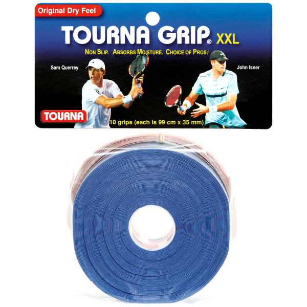 Tourna Grip XXL Dry Feel 10-pack Overgrips TG-10-XXL Grips Tourna
