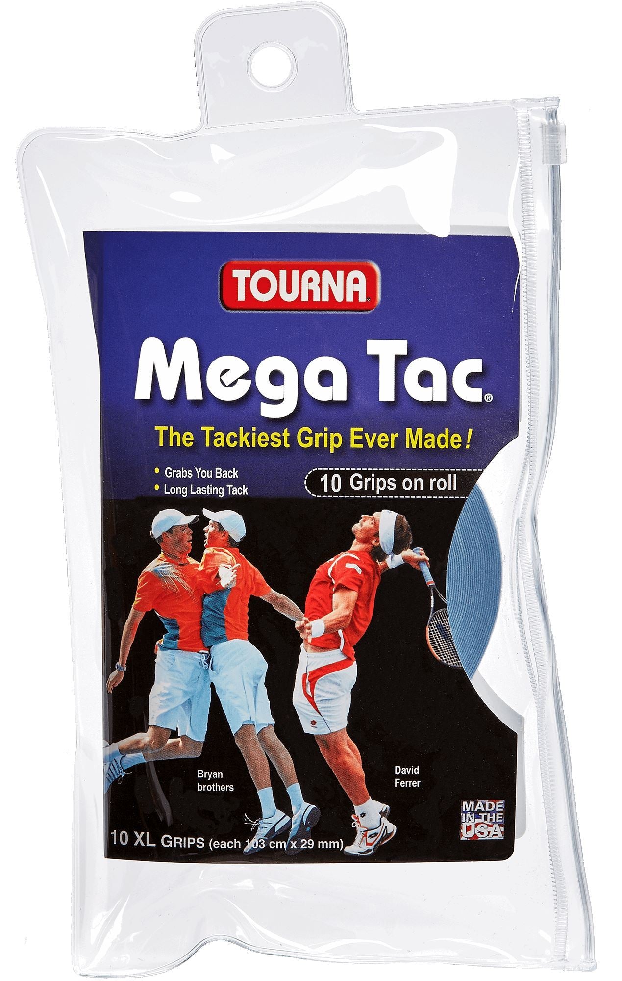 Tourna Mega Tac Wet Feel 10-pack Overgrips – Sports Virtuoso