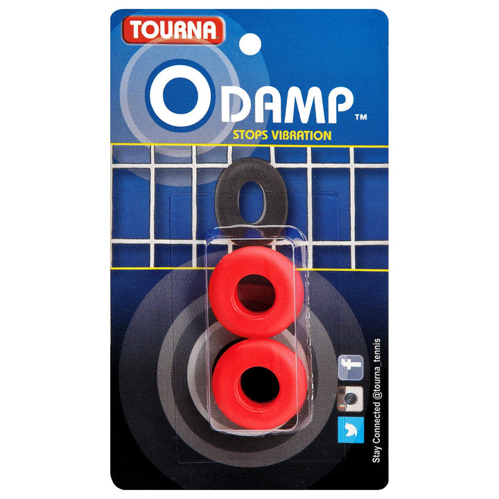 Tourna ODamp Vibration Dampener 2-pack Vibration Dampener Babolat Red