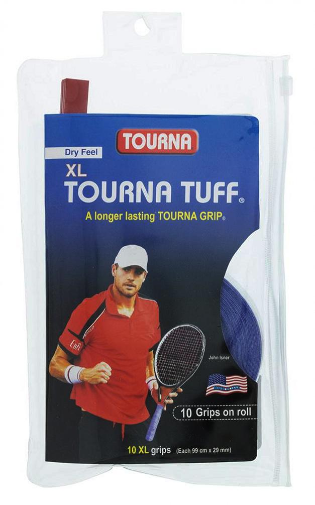 Tourna TUFF XL Dry Feel 10-pack Overgrips Grips Tourna