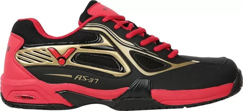 Victor AS-37 CD Court Shoe Black-Red Men's Court Shoes Victor