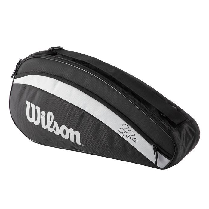 Wilson Federer Team Pack 3-Racquet Bag Black Bags Wilson