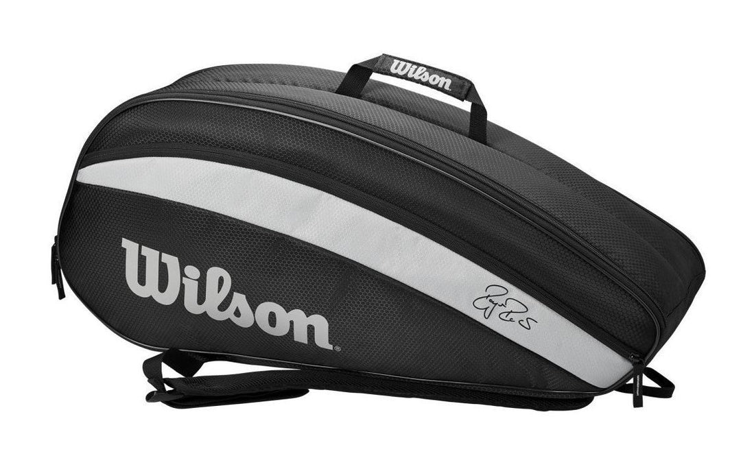Wilson Federer Team Pack 6-Racquet Bag Black Bags Wilson